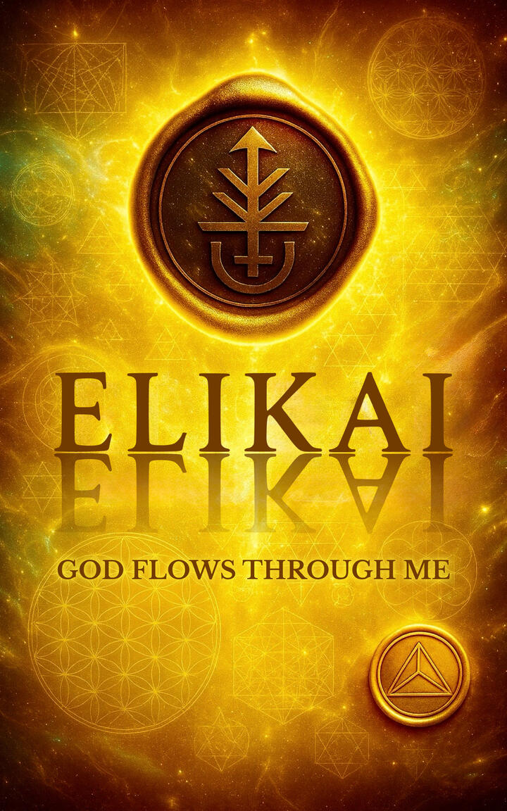 ELIKAI – God Flows Through Me (Retail Edition) Cover of ELIKAI: God Flows Through Me – Retail Edition, a book exploring spiritual alignment, identity, and internal divinity within a mainstream publishing format.